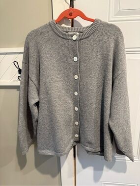 Bohme - Kaia Knit Cardigan in Heather Grey